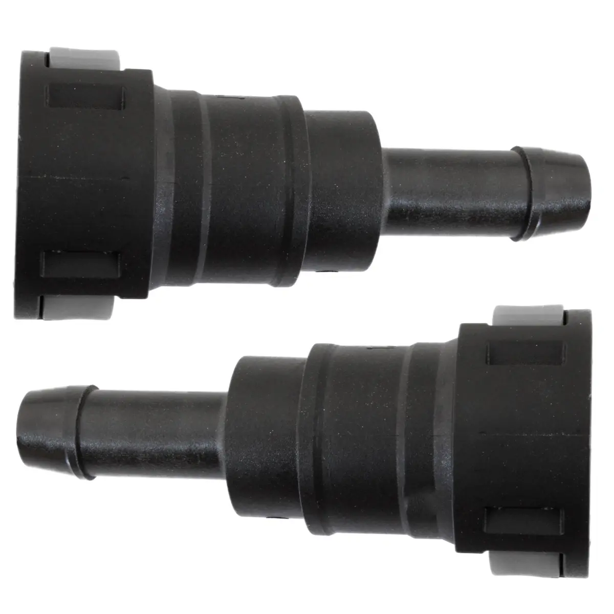 1/2" Steel To 1/2" Nylon Tubing | Straight Push-On | 2Ct 1