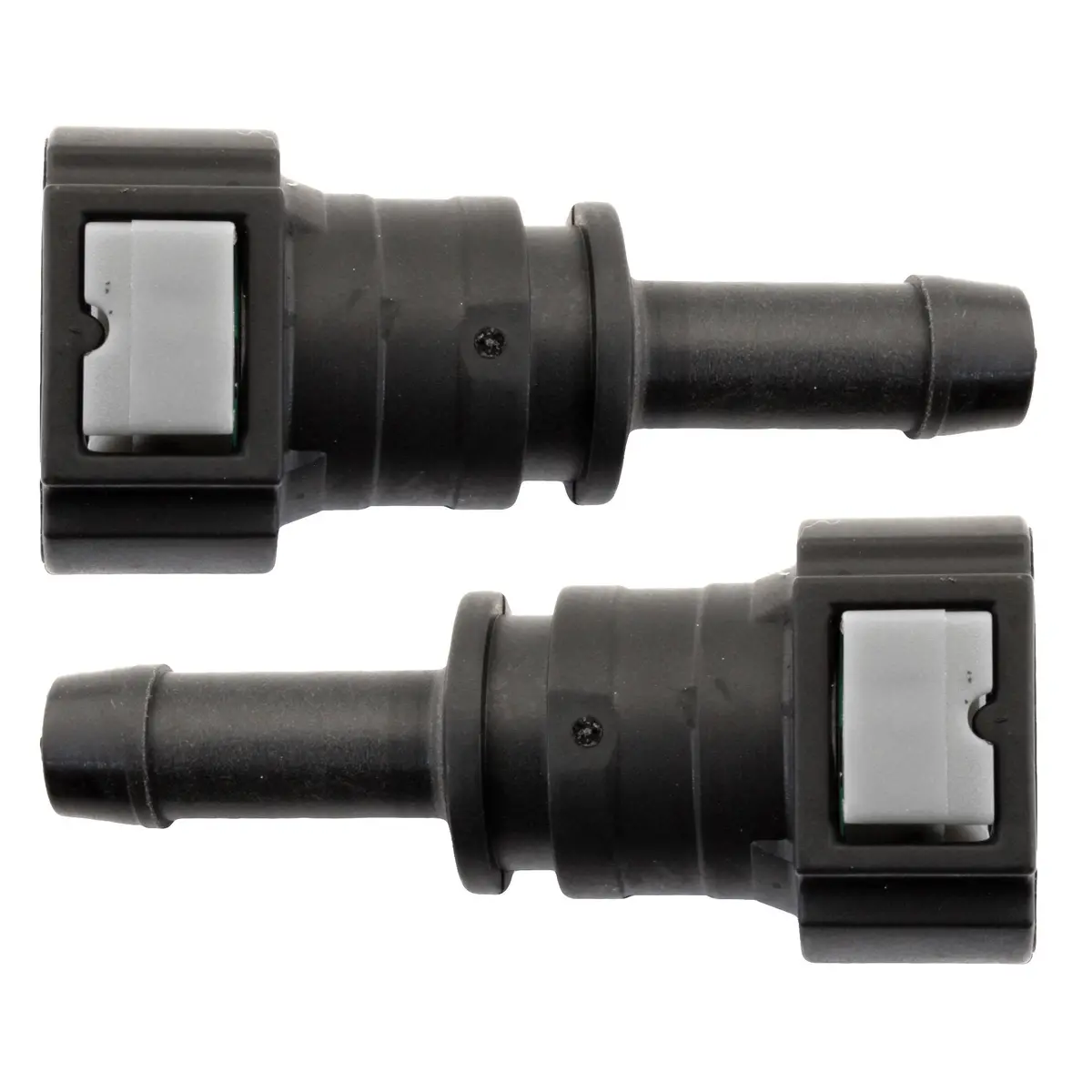 3/8" Steel To 3/8" Nylon Tubing | Straight Push-On | 2Ct 1