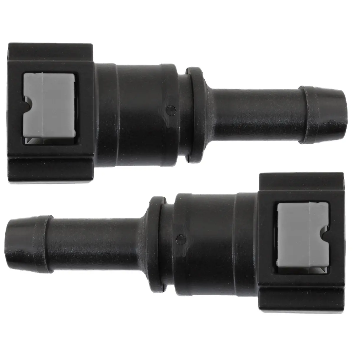 5/16" Steel To 3/8" Nylon Tubing | Straight Push-On | 2Ct 1
