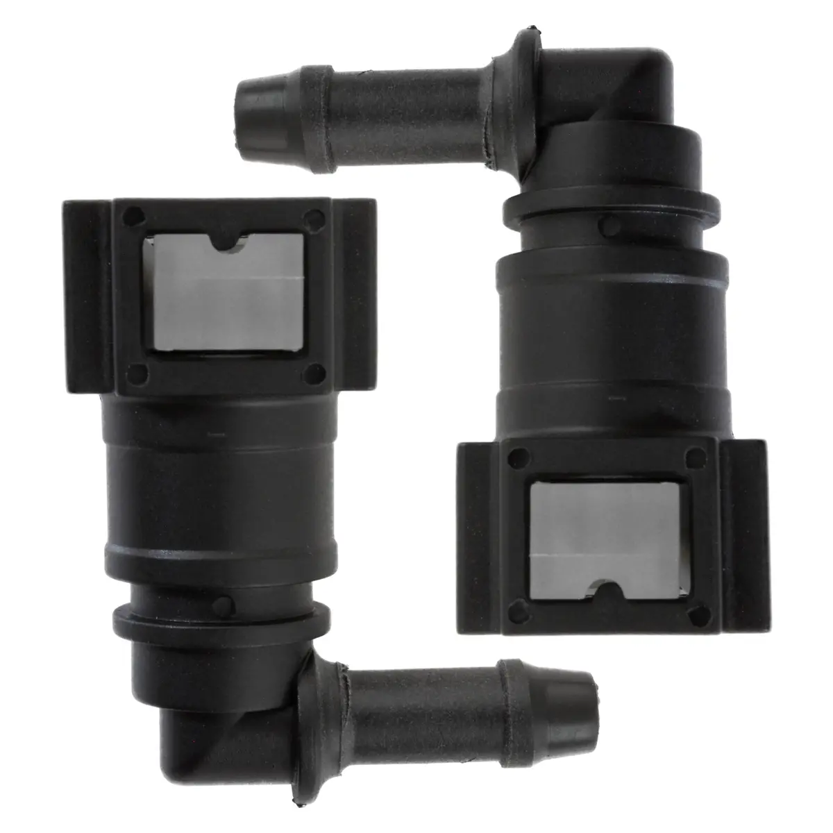 5/16" Steel To 5/16" Nylon Tubing | 90° Push-On | 2Ct 1