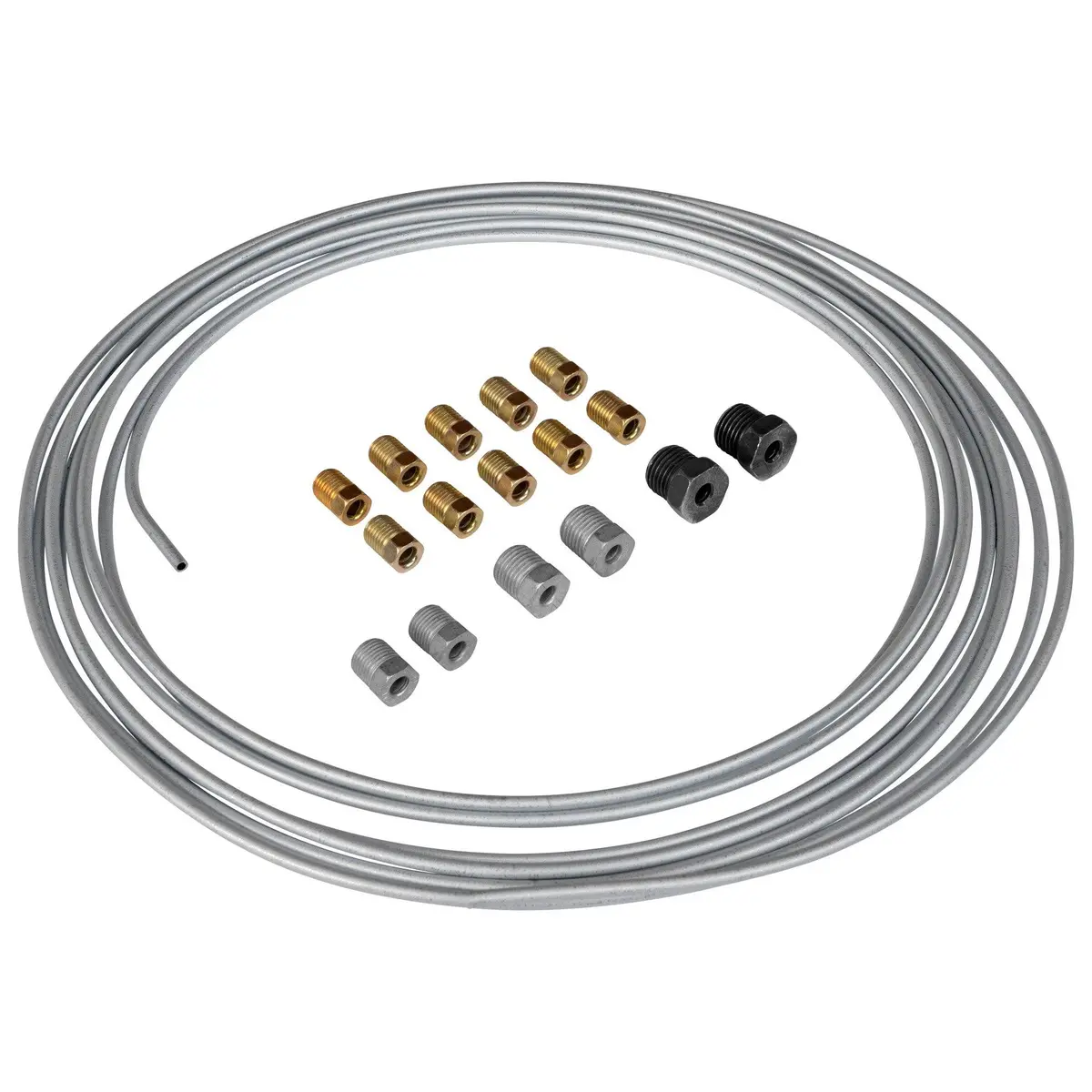3/16" X 25' Galvanized Steel Brake Line Kit 1