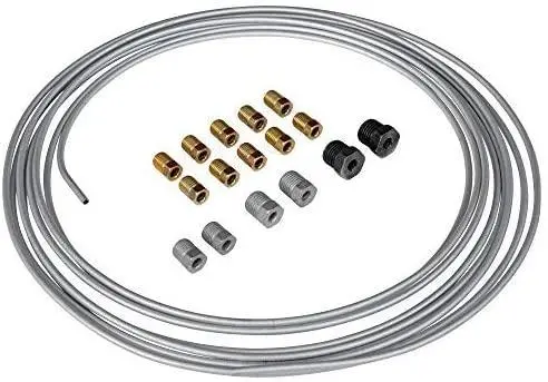 1/4" X 25' Galvanized Steel Brake Line Kit 1