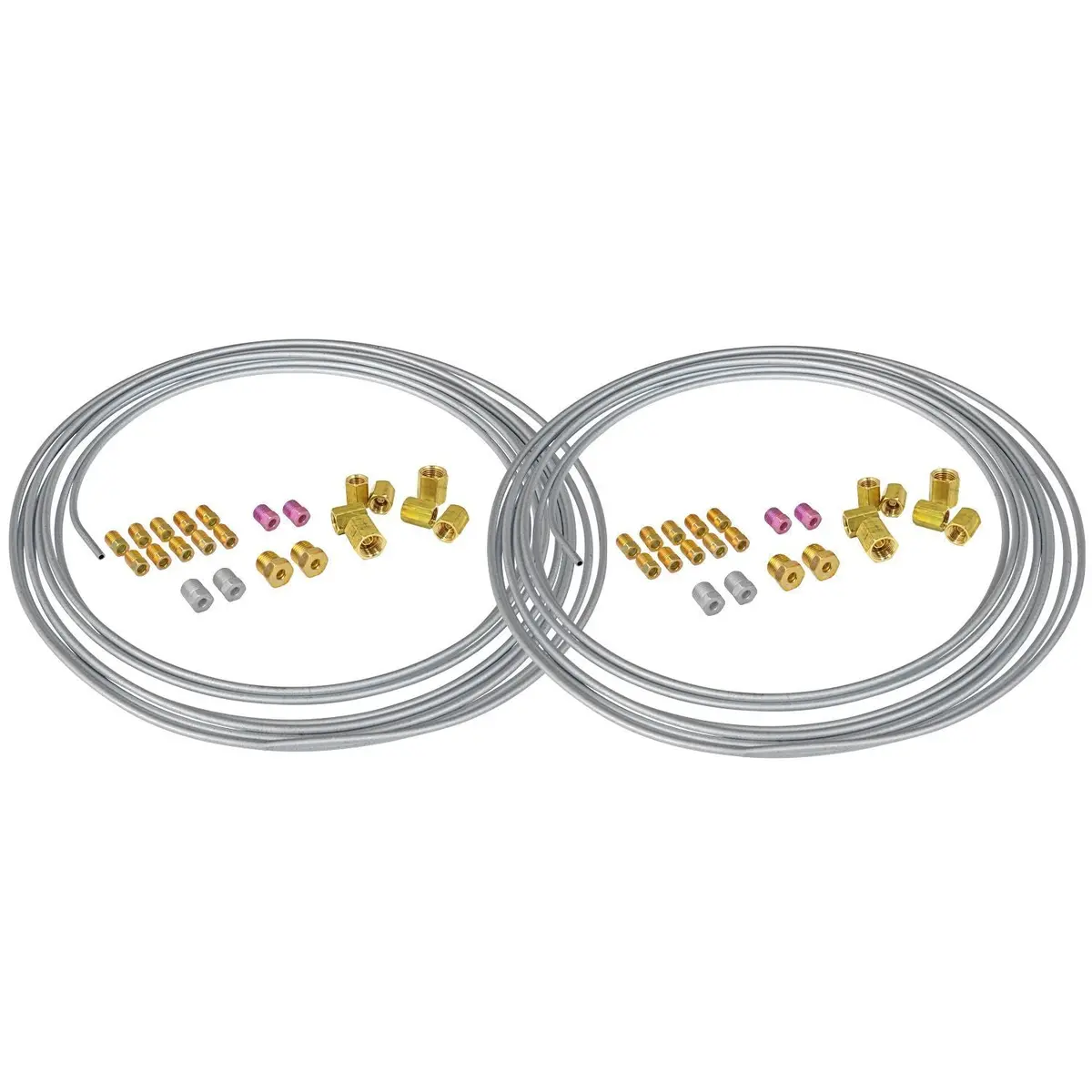 (2) 25' X 3/16" | Galvanized Steel Brake Line Replacement Kits & 3/16" Union Kit 1