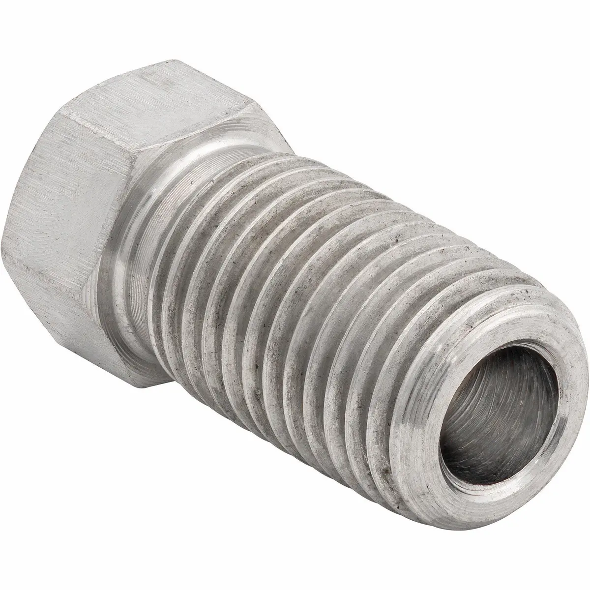 3/16" (3/8-24 Inverted) | Stainless Steel Brake Line Tube Nut | Long | 10Ct 1