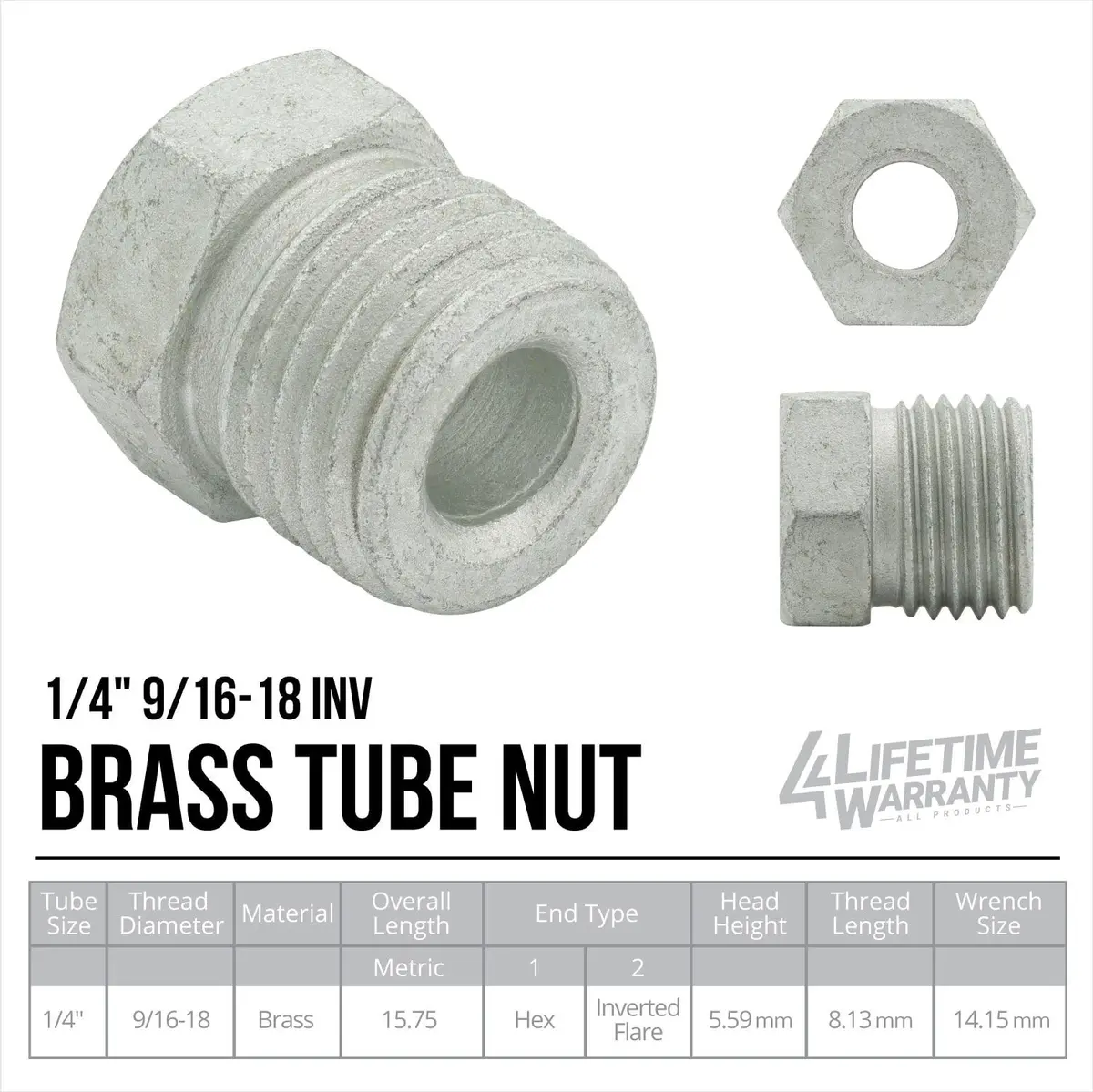 1/4" Brake Line Fitting Kit | Steel | 16Pk 2