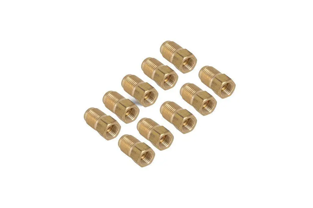 Brass Adapter | Female(3/8-24 Inverted), Male(1/2-20 Inverted) | 10Ct 2