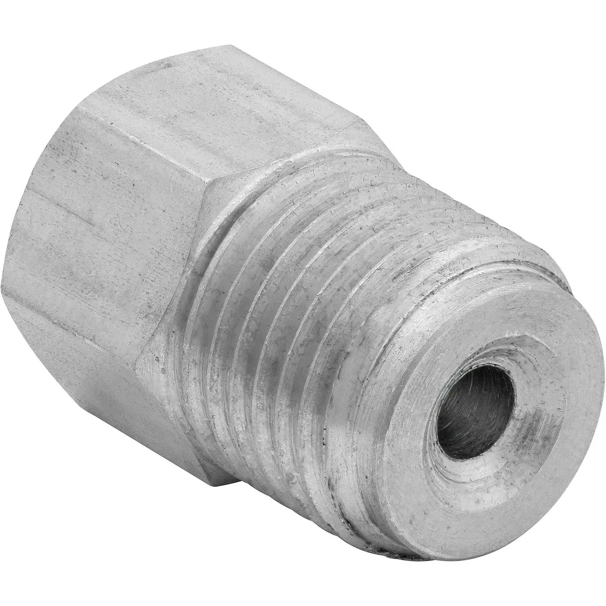 (7/16-24 Inverted)F To (9/16-18 Inverted)M | Stainless Steel Brake Line Adapter | 10Ct 1