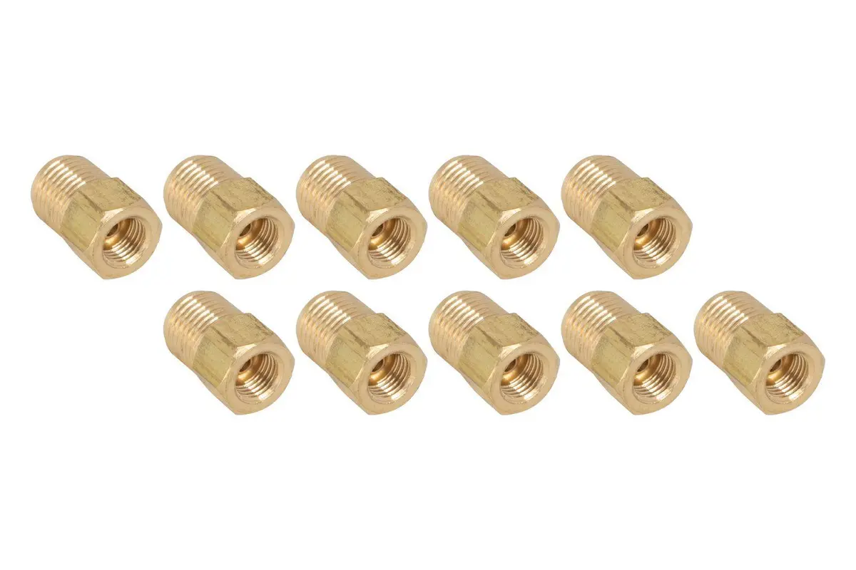 (3/8-24 I)F, (9/16-18 I)M | Brass Adapter | 10Ct 2
