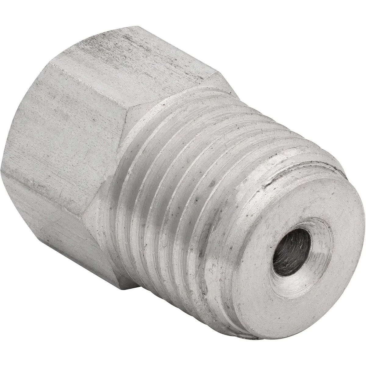 (3/8-24 Inverted)F To (9/16-18 Inverted)M | Stainless Steel Brake Line Adapter | 10Ct 1