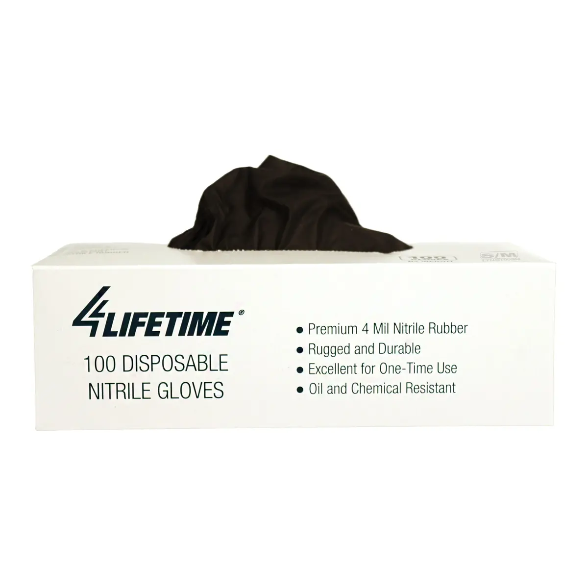 Black Nitrile Disposable Work Gloves, Latex & Powder Free - Box Of 100 1