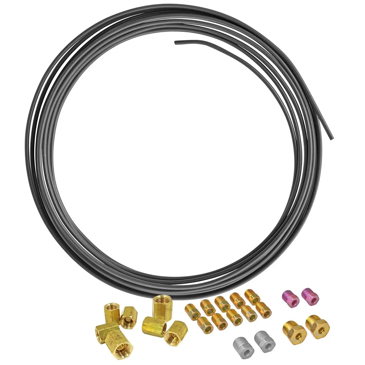 3/16" Pvf-Coated Steel Brake Line Replacement Kit And 3/16" Union Kit 1
