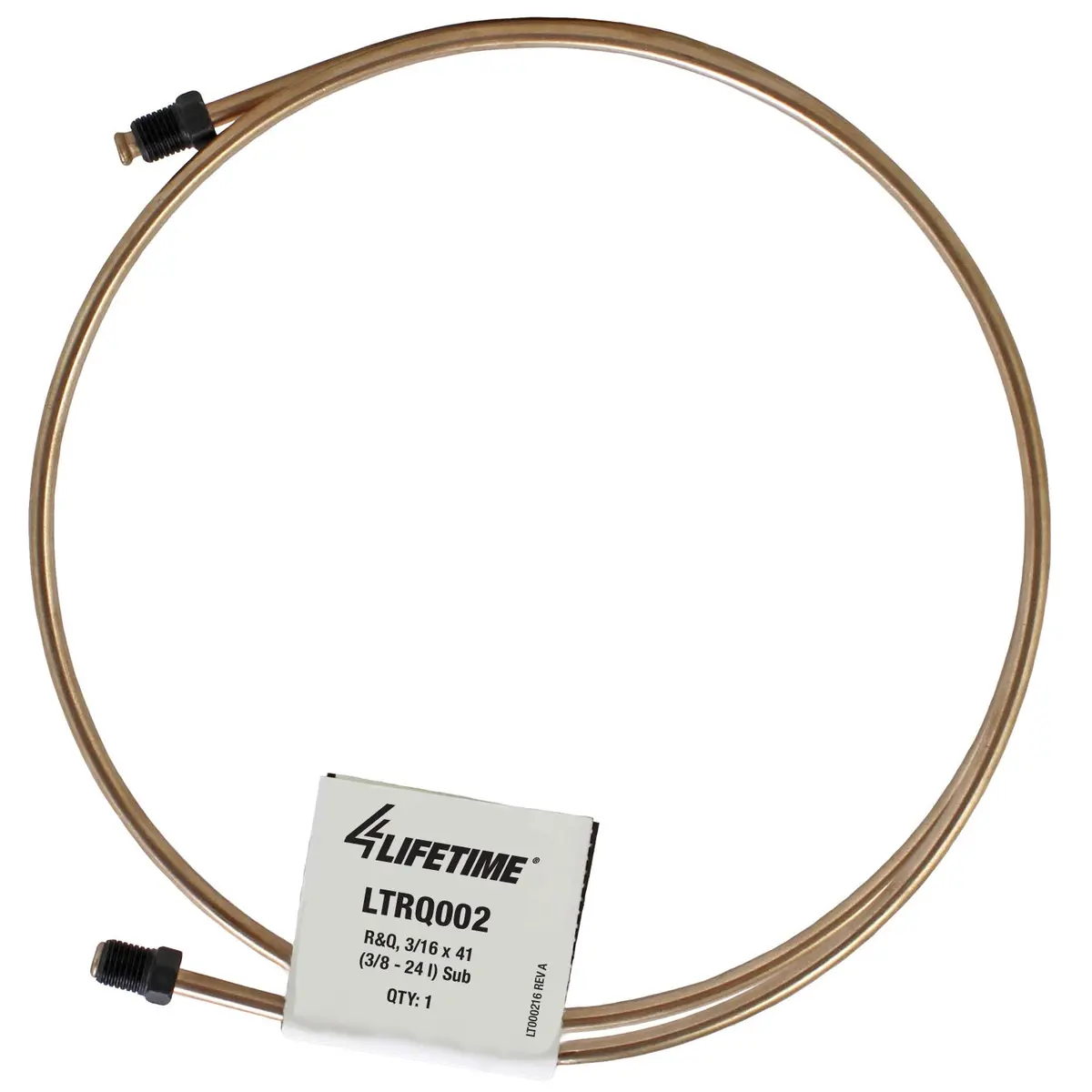 Rightquick 3/16" X 41" Copper Nickel Line (3/8-24 I) Flared With Fittings 1