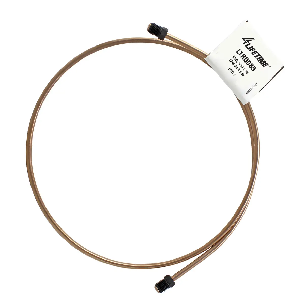 Rightquick 3/16" X 35" Copper Nickel Line (3/8-24 I) Flared With Fittings 1