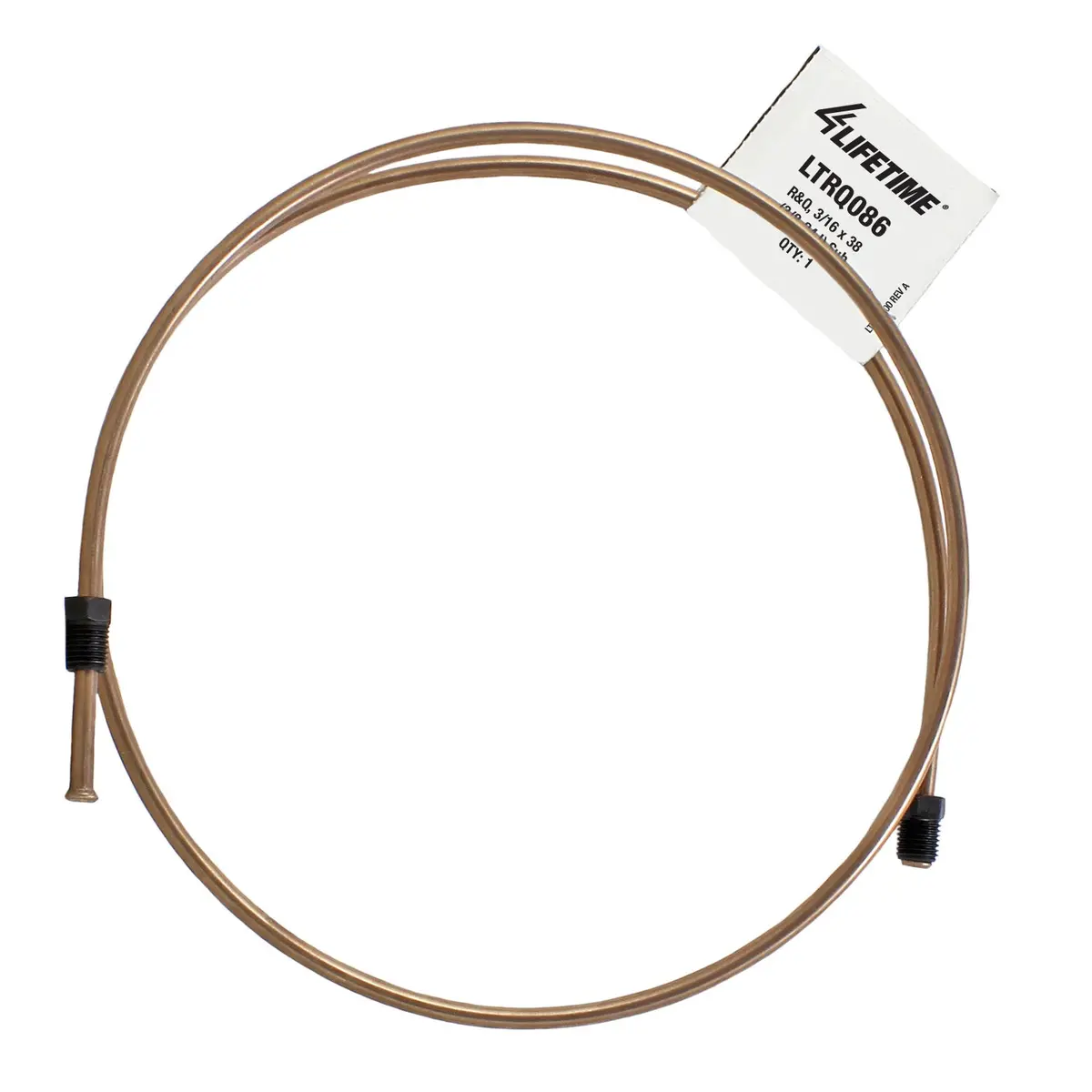 Rightquick 3/16" X 38" Copper Nickel Line (3/8-24 I) Flared With Fittings 1