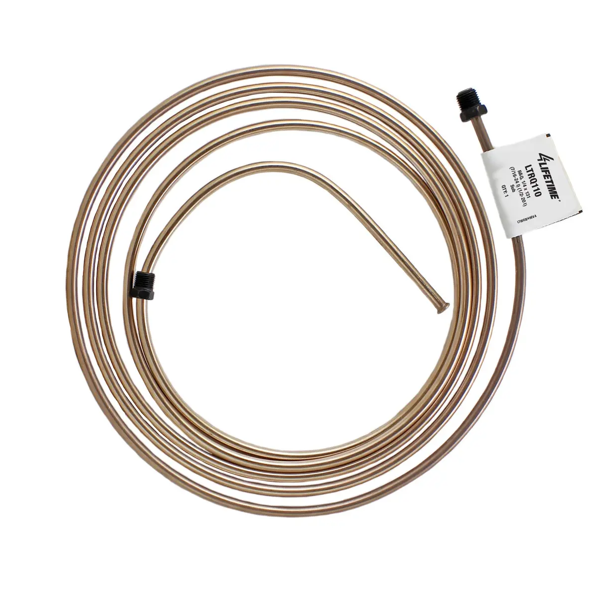 Rightquick 1/4" X 131" Copper Nickel Line (7/16-24 I)(1/2-20 I) Flared With Fittings 1