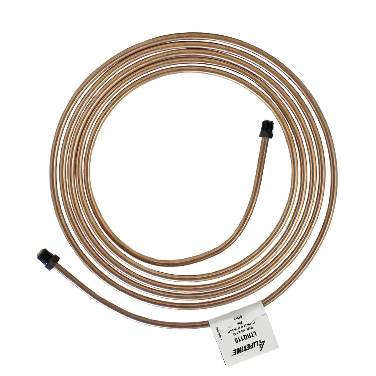 Rightquick 1/4" X 143" Copper Nickel Line (7/16-24 I)(1/2-20 I) Flared With Fittings 1