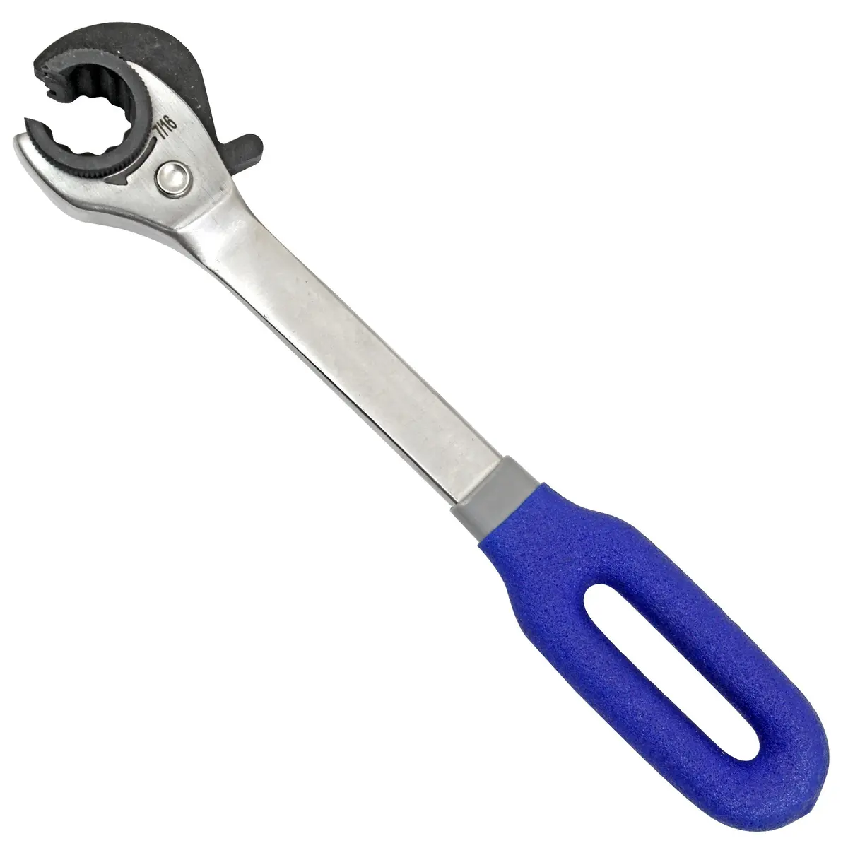 Ratcheting Open End Line Wrench | 7/16" Sae 1