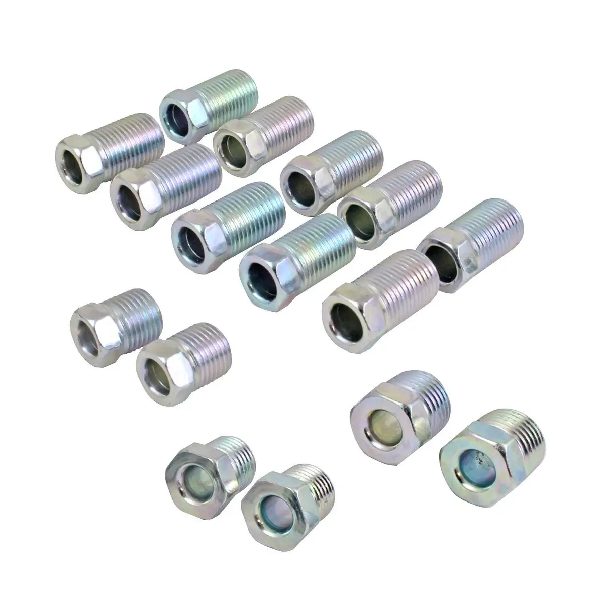 1/4" Brake Line Fitting Kit | Steel | 16Pk 1