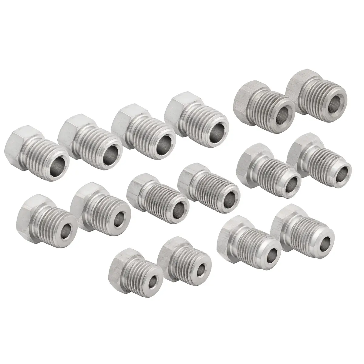 Stainless Steel Brake Line Fittings Replacement Kit For 3/16, Includes 16 Most Used Fittings 1