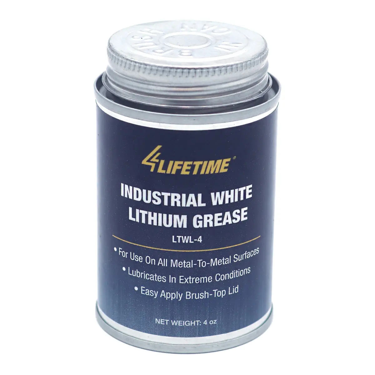 Industrial White Lithium Grease 4Oz Brush Top 1