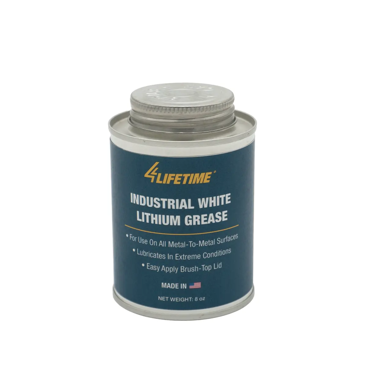 Industrial White Lithium Grease 8Oz Brush Top 1