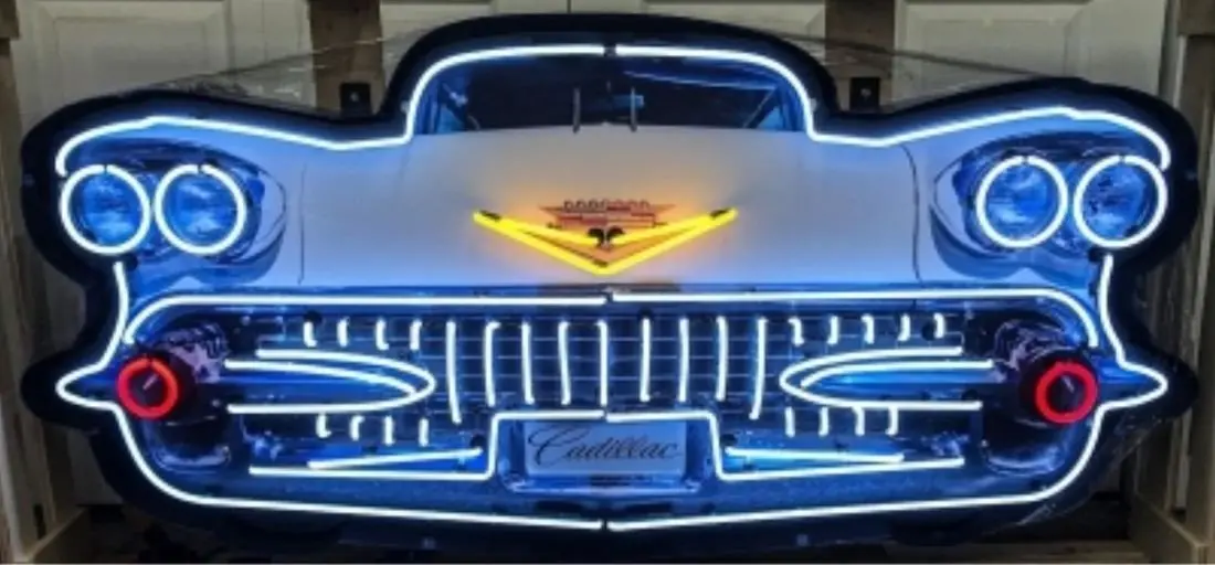 Cadillac Grill Large Neon 1