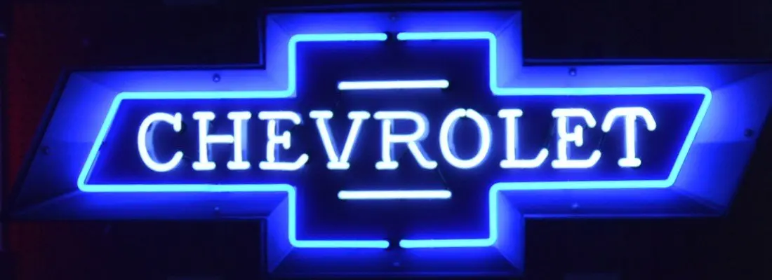 Chevrolet Bowtie Large Neon 1