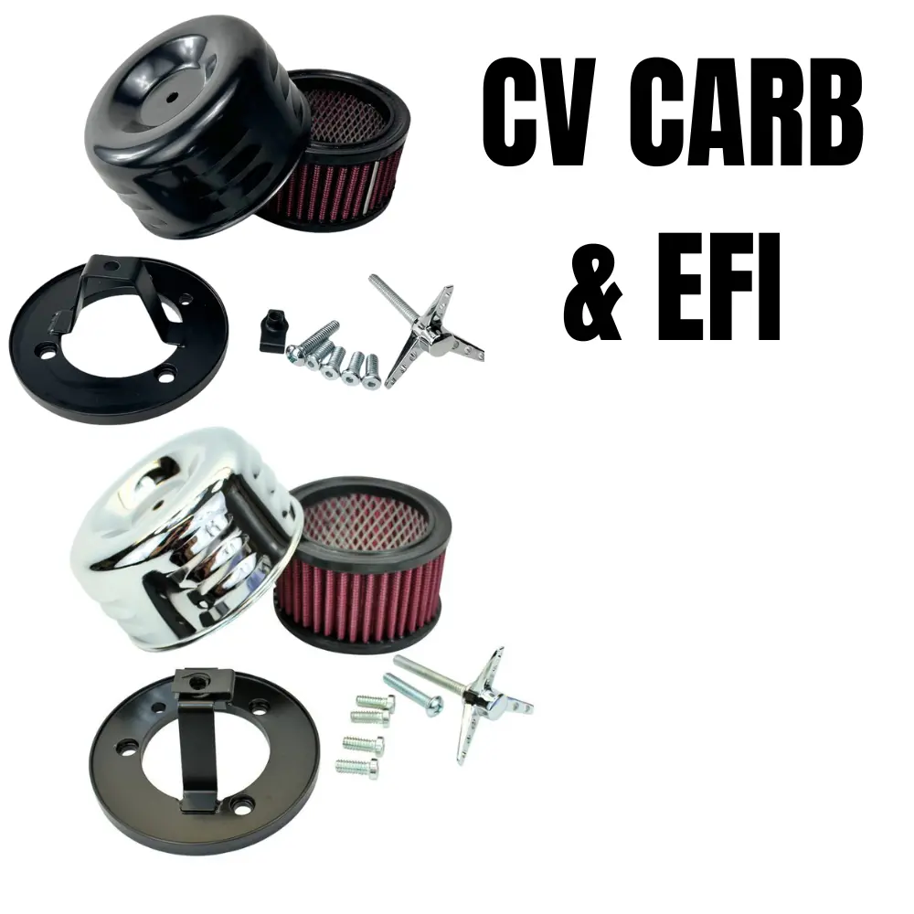 Tc Bros. Louvered Air Cleaner For Harley-Davidson Cv Carburetors And Efi Throttle Bodies 1