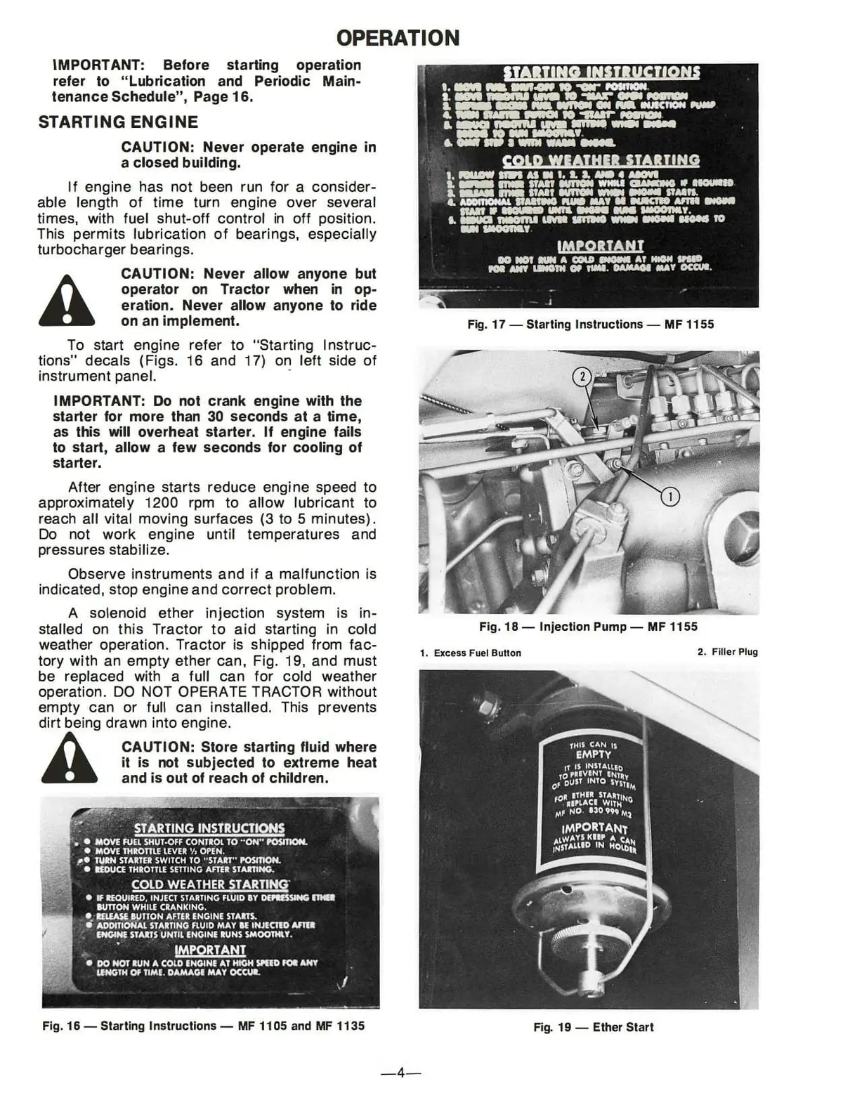 Massey Ferguson Mf 1105 Mf 1135 Mf 1155 Tractors Operator's Manual 2