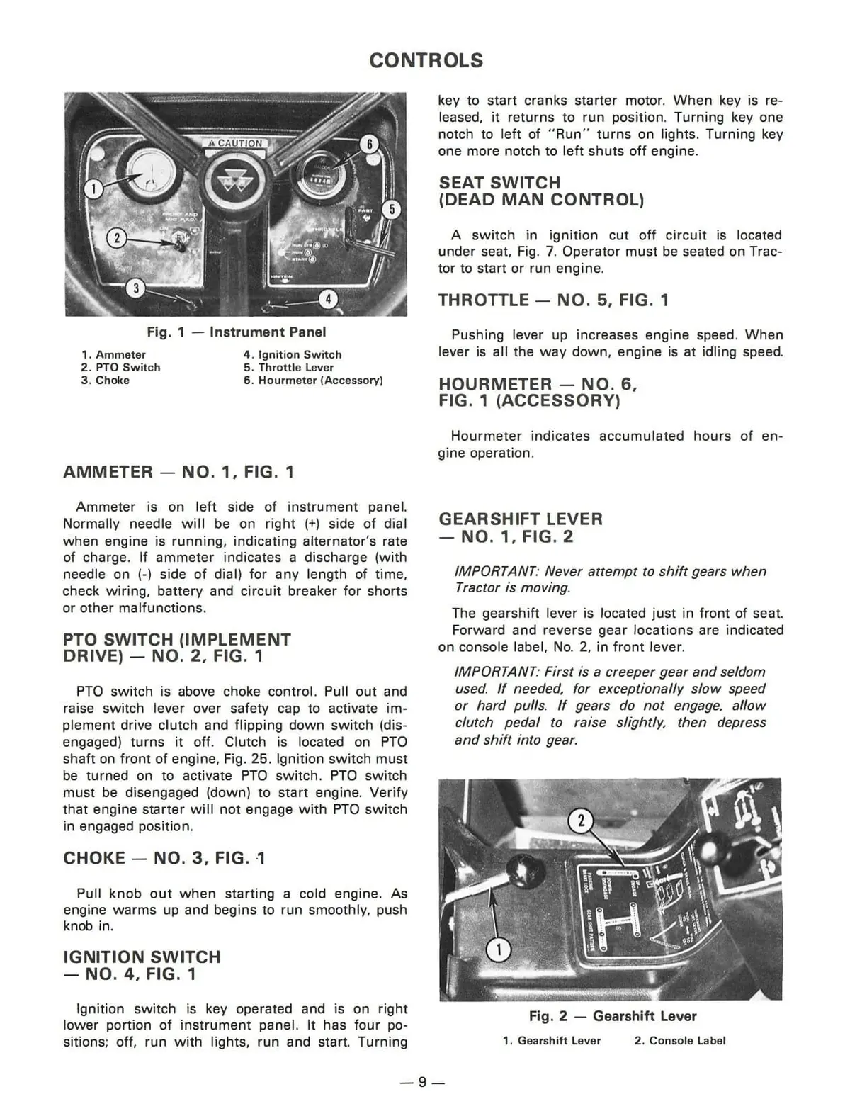 Massey Ferguson Mf 1200 Garden Tractor And Mowers - Operator's Manual 2
