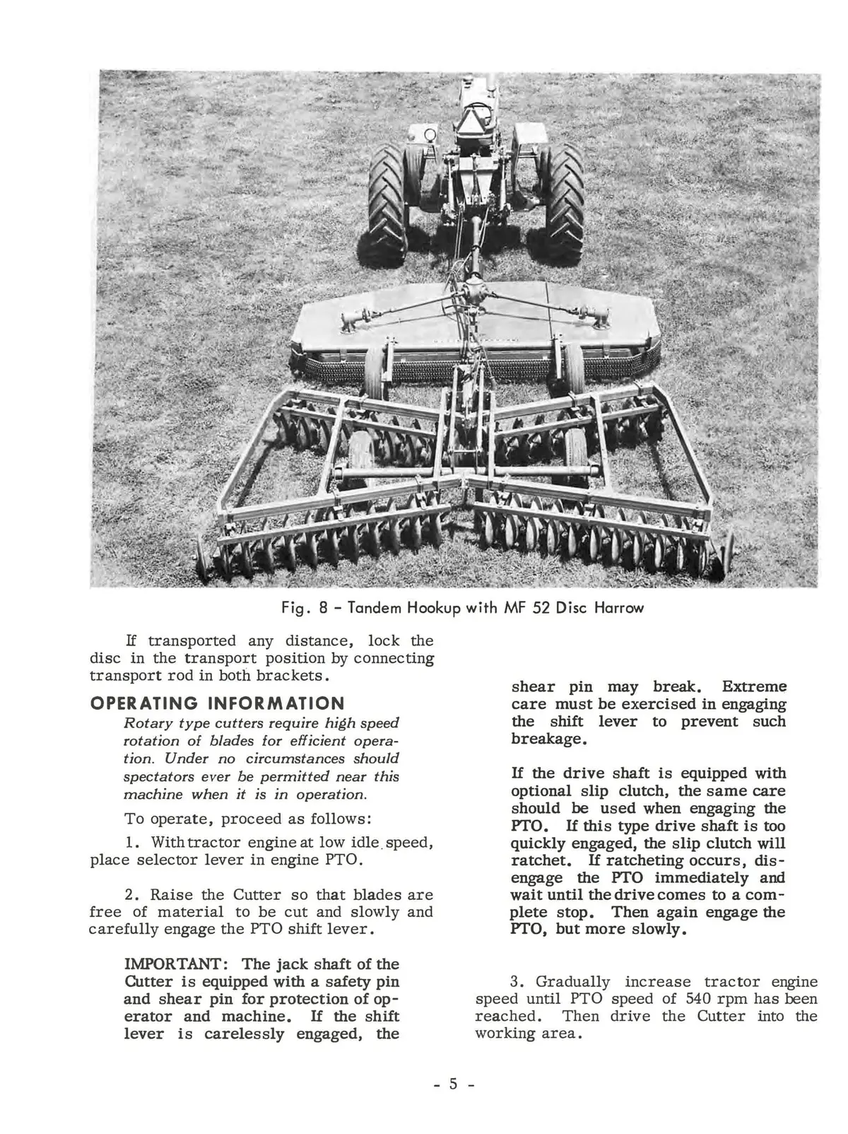 Massey Ferguson Mf 164 Rotary Cutter - Operator's Manual 2
