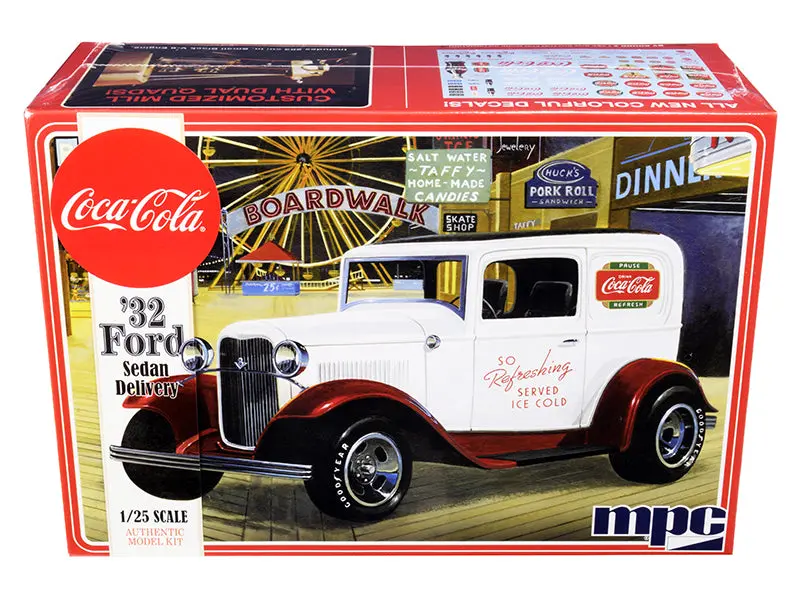 1932 Ford Sedan Delivery "Coca-Cola" Plastic Model Kit (Skill Level 3) 1/25 Scale Model By Mpc 1