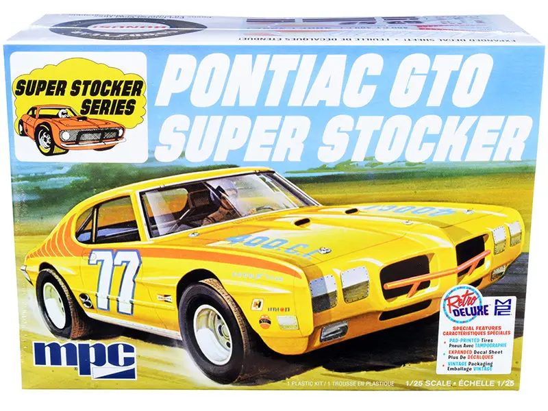 1970 Pontiac Gto Super Stocker Plastic Model Kit (Skill Level 2) 1/25 Scale Model By Mpc 1