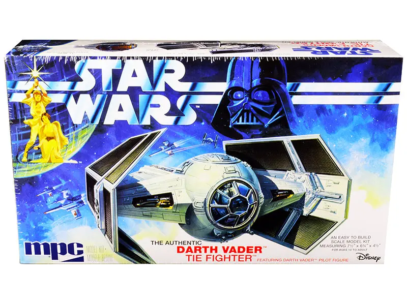 Darth Vader's Tie Fighter "Star Wars: Episode Iv – A New Hope" (1977) Movie Plastic Model Kit (Skill Level 2) Plastic Model Kit By Mpc                   By Mpc" 1