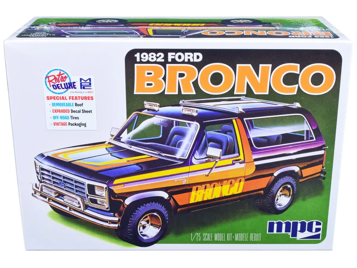 1982 Ford Bronco Plastic Model Kit (Skill Level 2) 1/25 Scale Model By Mpc 1