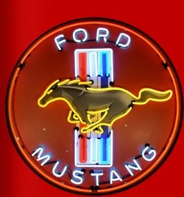 Ford Mustang Large Neon 1