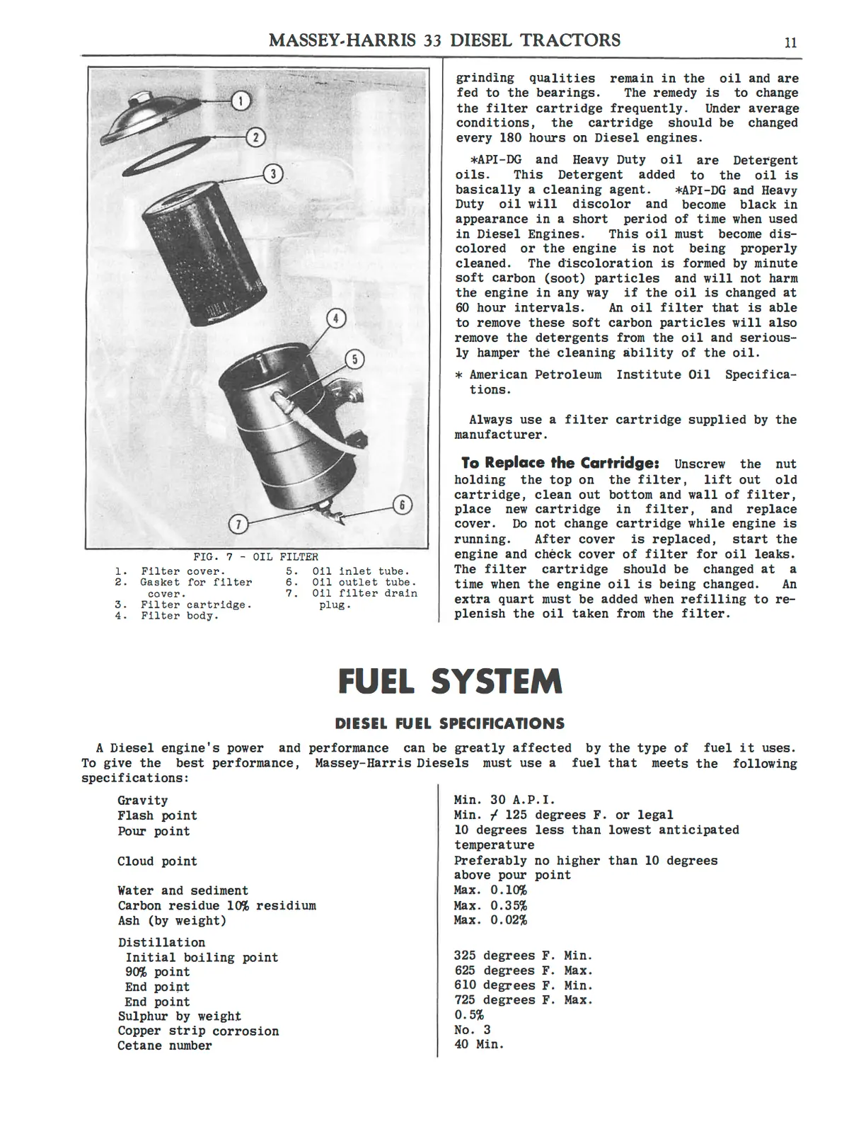 Massey-Harris 33 Diesel Tractors Instructions For Care And Operation 2