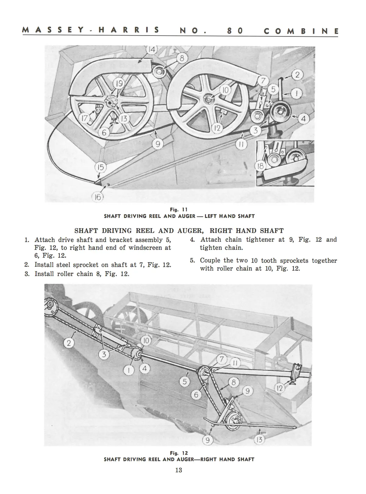 Massey-Harris No. 80 Combine Operator's Manual 2