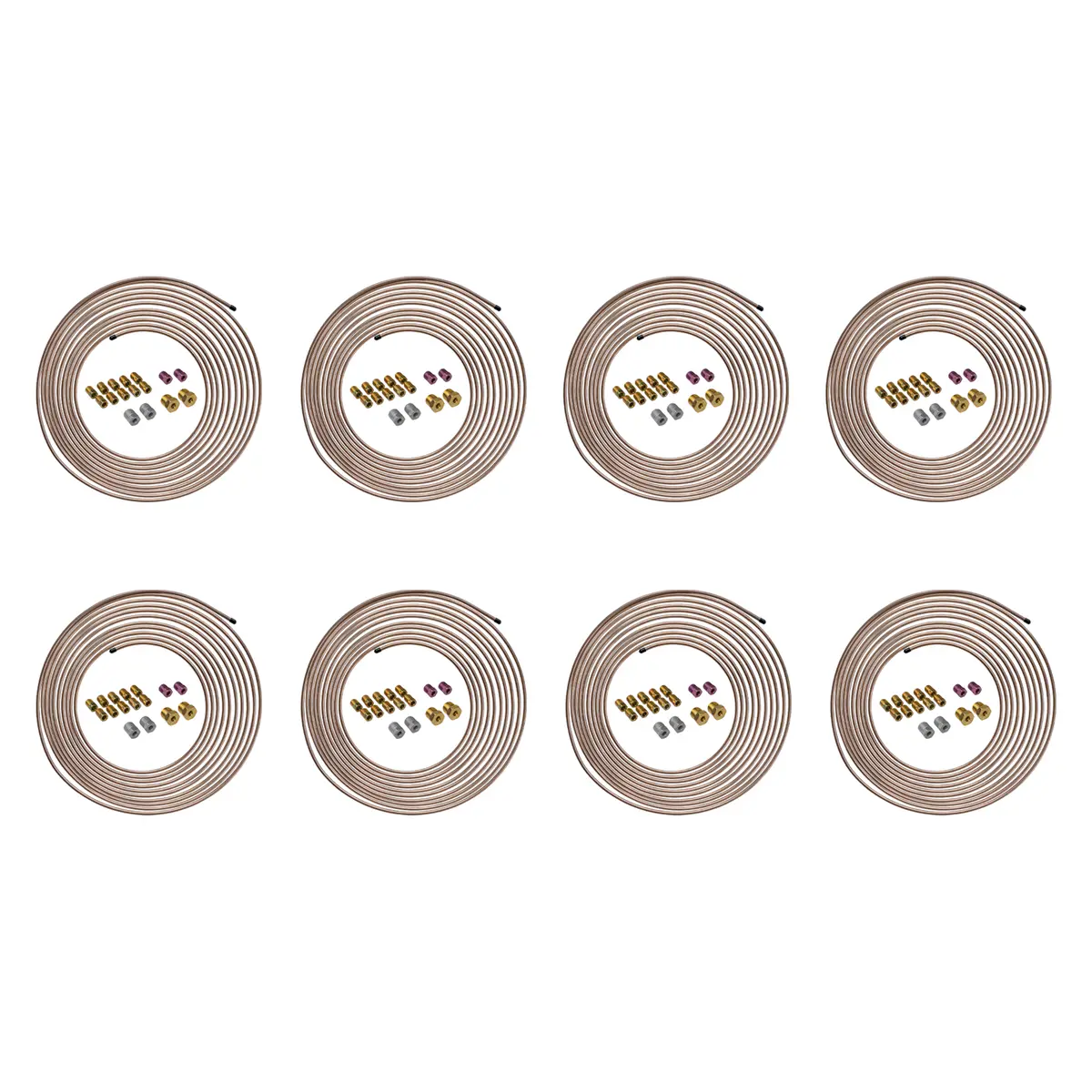 3/16" X 25' | Copper-Nickel Brake Line Kits | 8 Kits 1