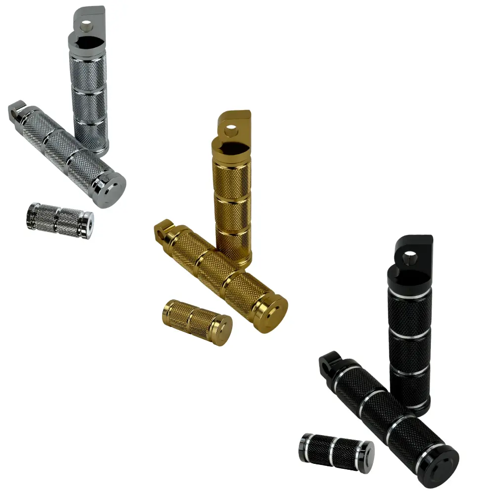 Moto Iron Knurled Footpeg/Toe Peg For Harley-Davidson 1