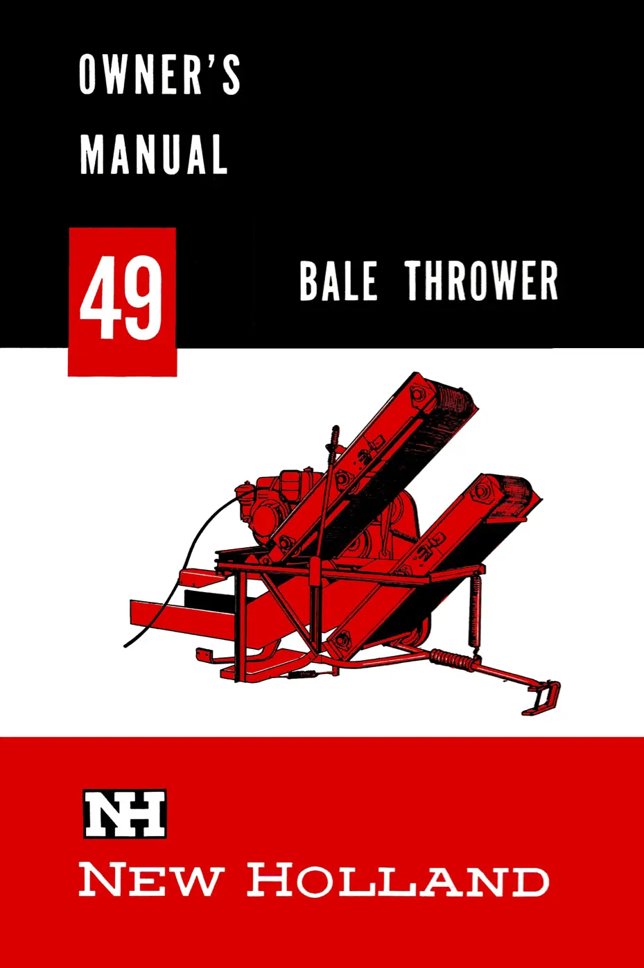 New Holland 49 Bale Thrower Owner's Manual 1