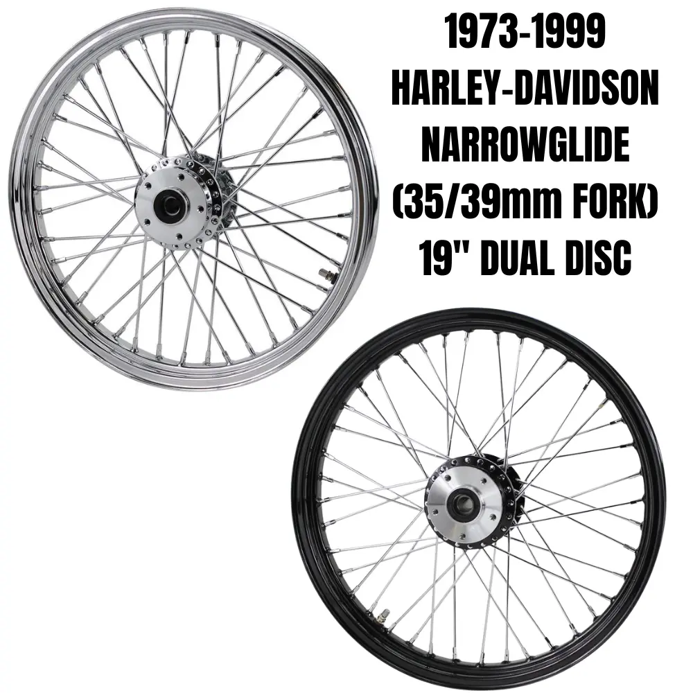 Moto Iron 19” × 2.15” Front Wheel For 1973-1999 Harley-Davidson Big Twin 1
