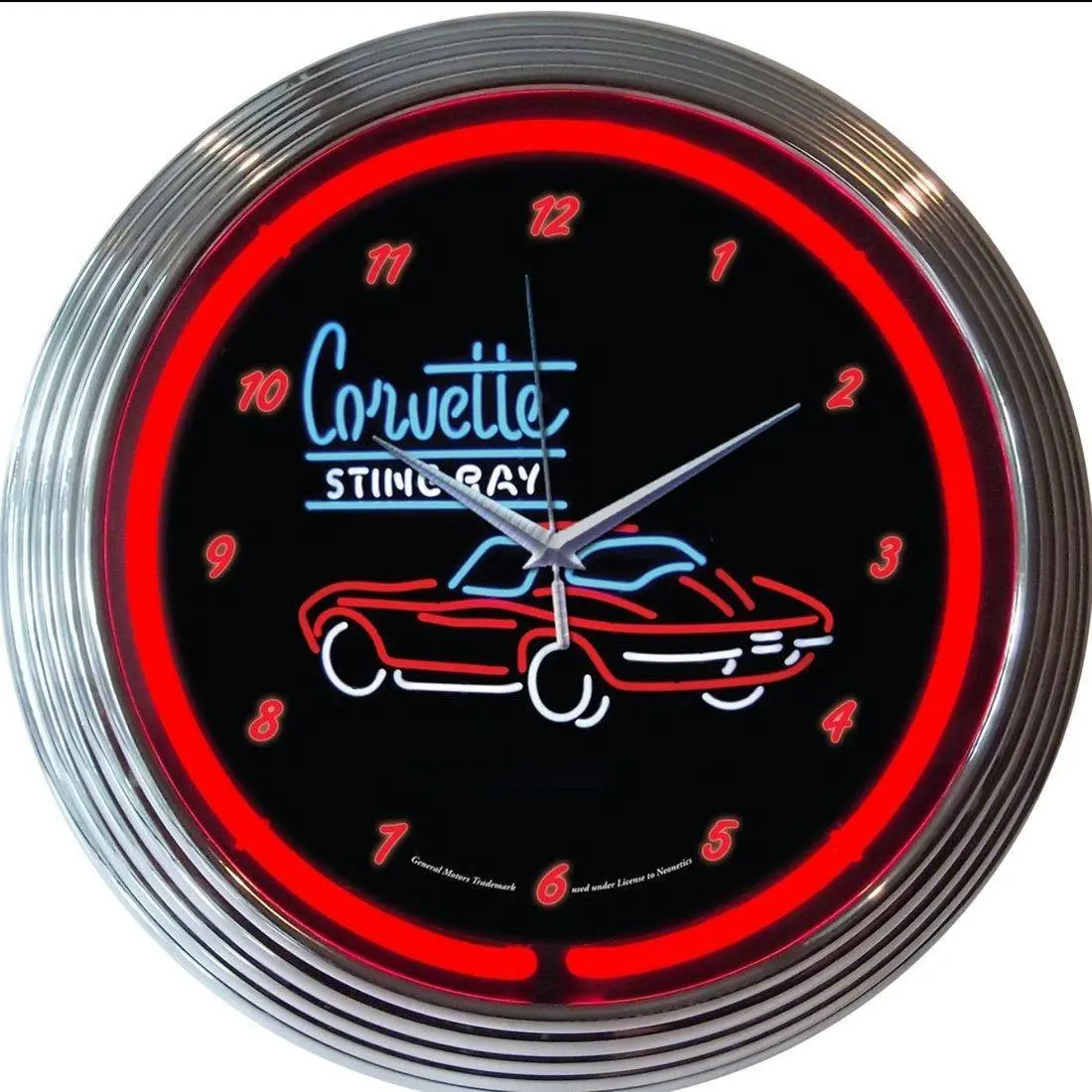 Corvette Stingray Neon Clock 1