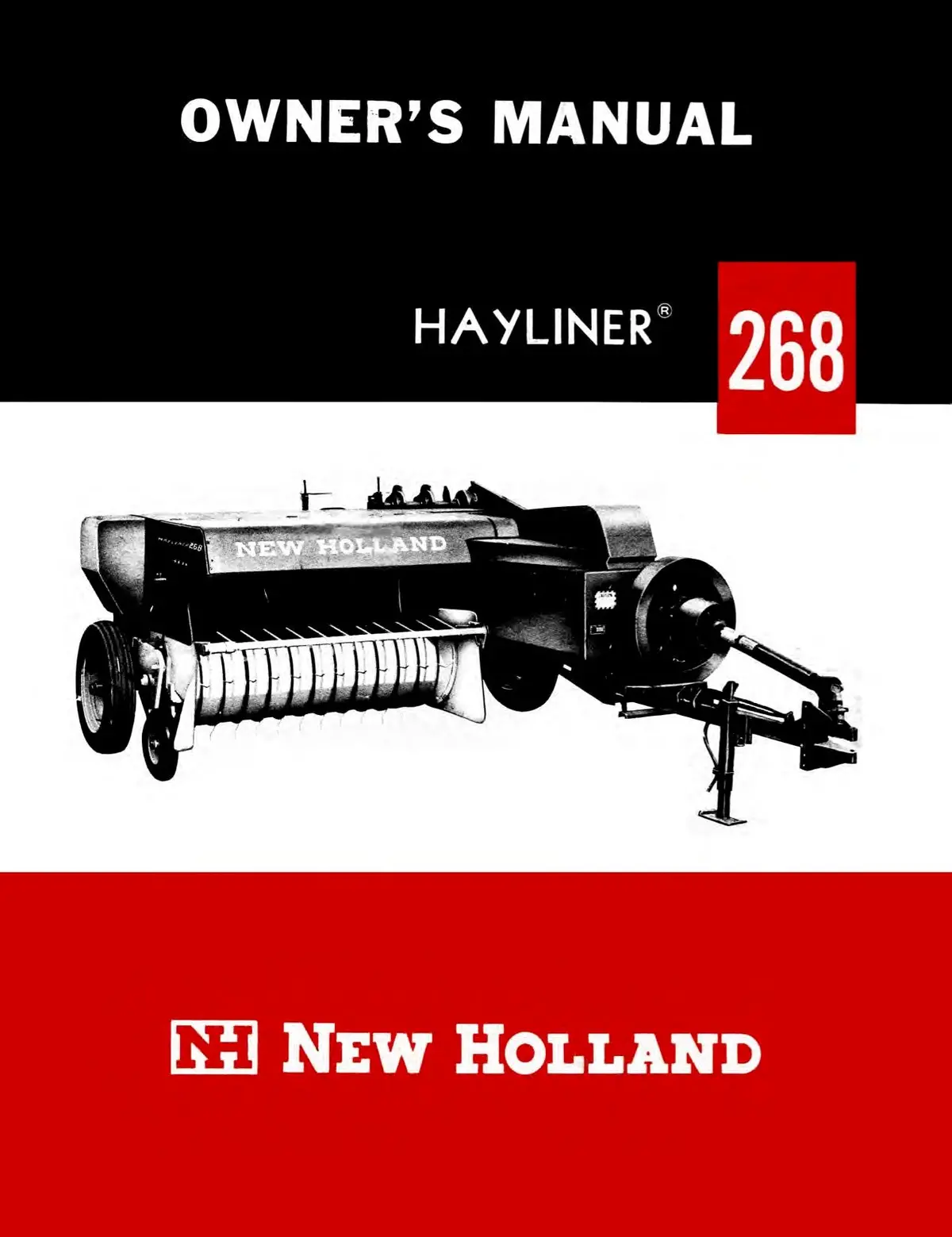 New Holland Hayliner 268 Baler Owner's Manual 1
