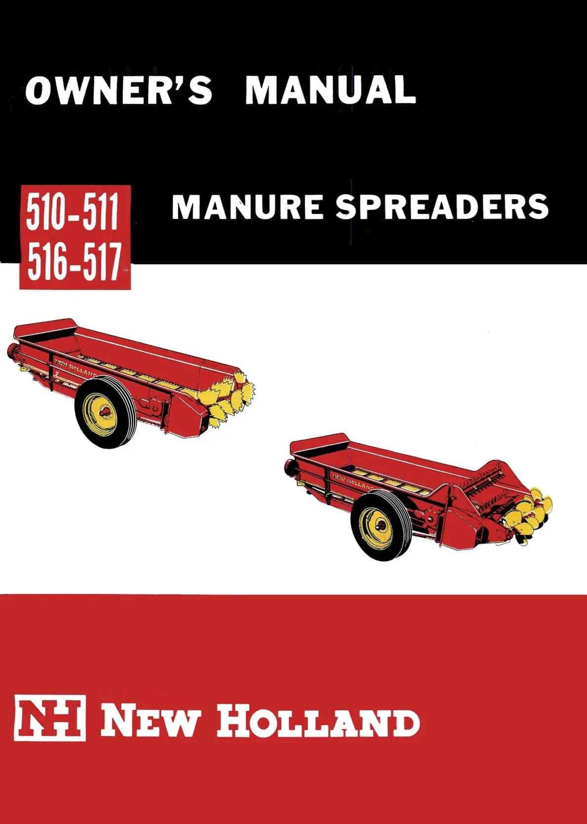 New Holland 510-511, 516-517 Manure Spreaders - Owner's Manual 1