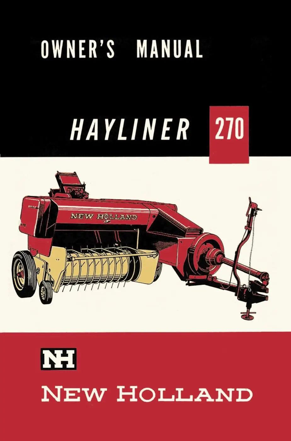 New Holland Hayliner 270 Baler Owner's Manual 1
