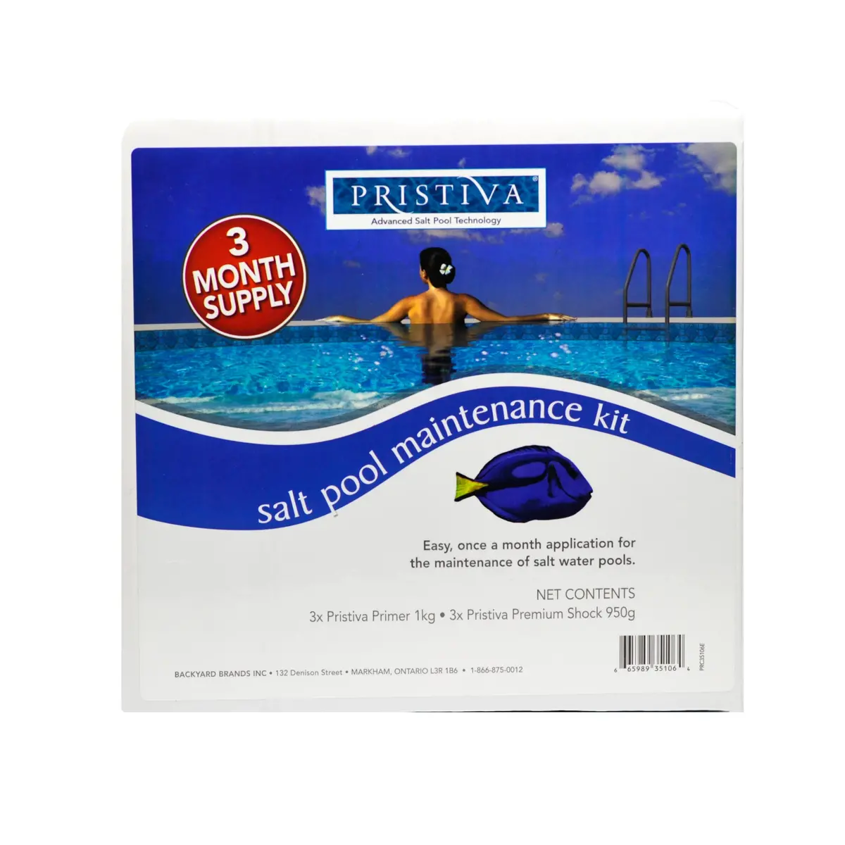 Dazzle Pristiva Maintenance Kit (3 Month Supply, Treats Up To 80,000L) (P/N: Prc35106) 1