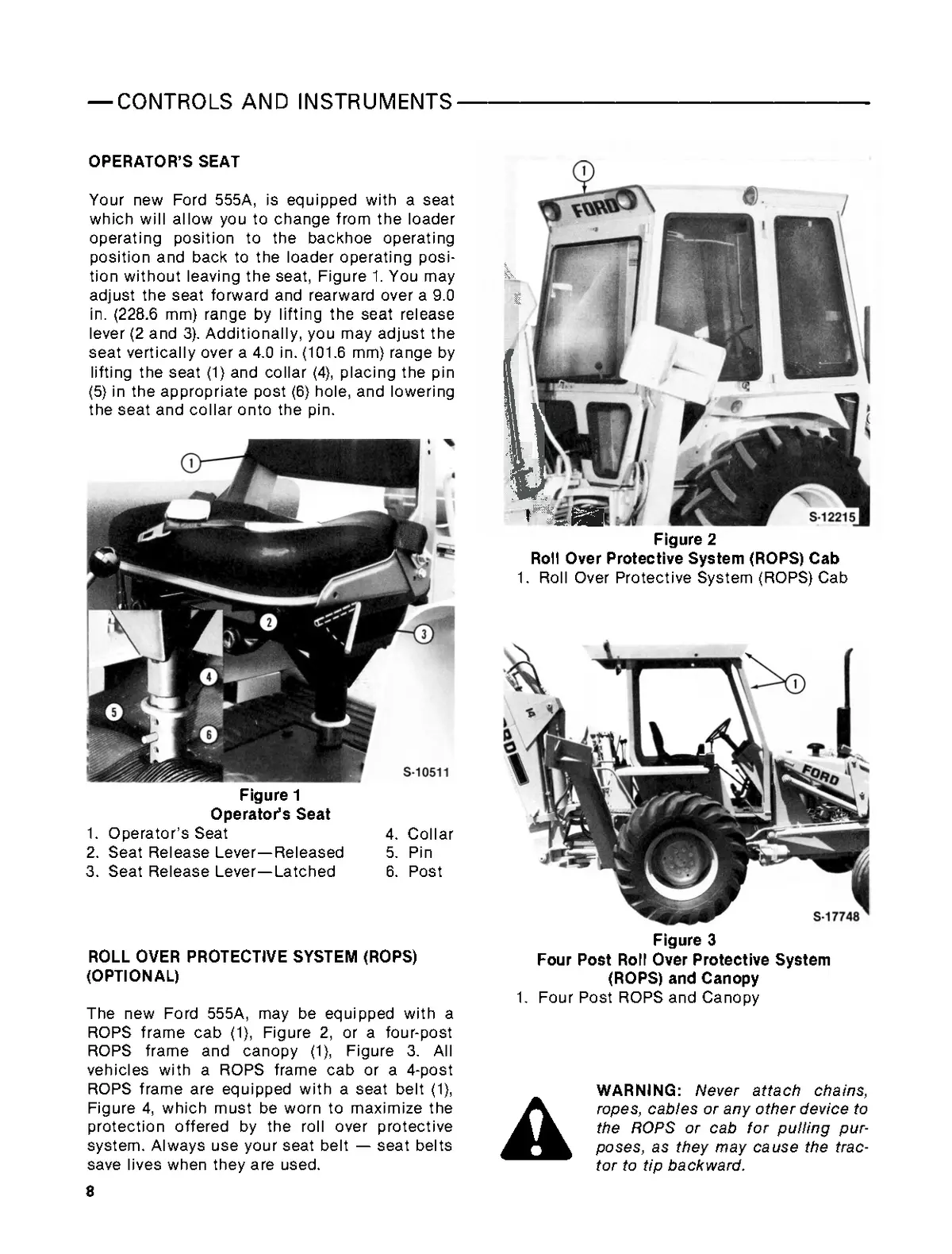 Ford 555A Tractor Loader Backhoe Operator’S Manual 2