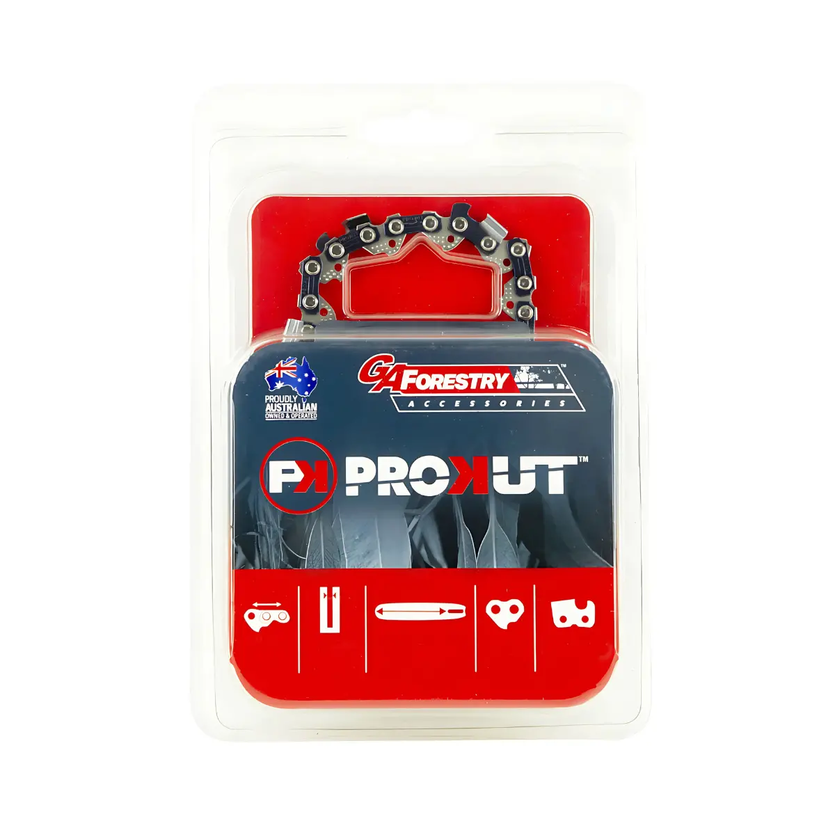 Prokut Semi Chisel Chain - 14" 1/4" .043 72 Dl (Gaf14sd072dl) 1