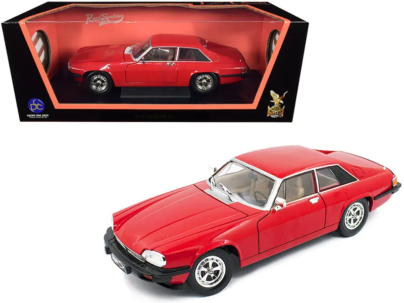 1975 Jaguar Xjs Coupe Red 1/18 Diecast Model Car By Road Signature 1